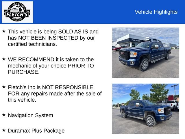 Used 2015 GMC Sierra 2500 Denali w/ Duramax Plus Package AWD/4WD image 2