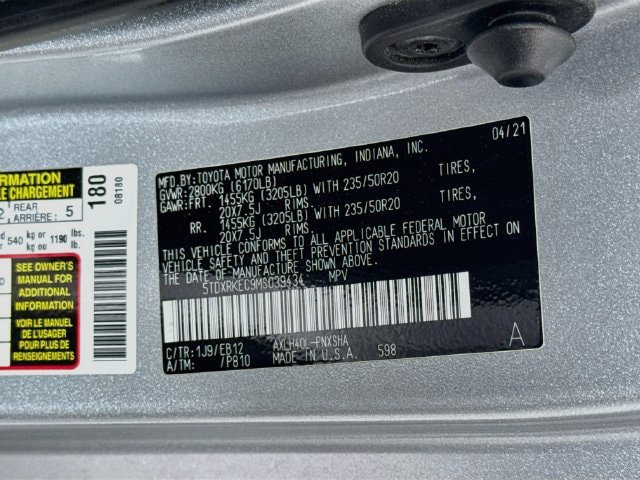 Certified 2021 Toyota Sienna XSE FWD image 36