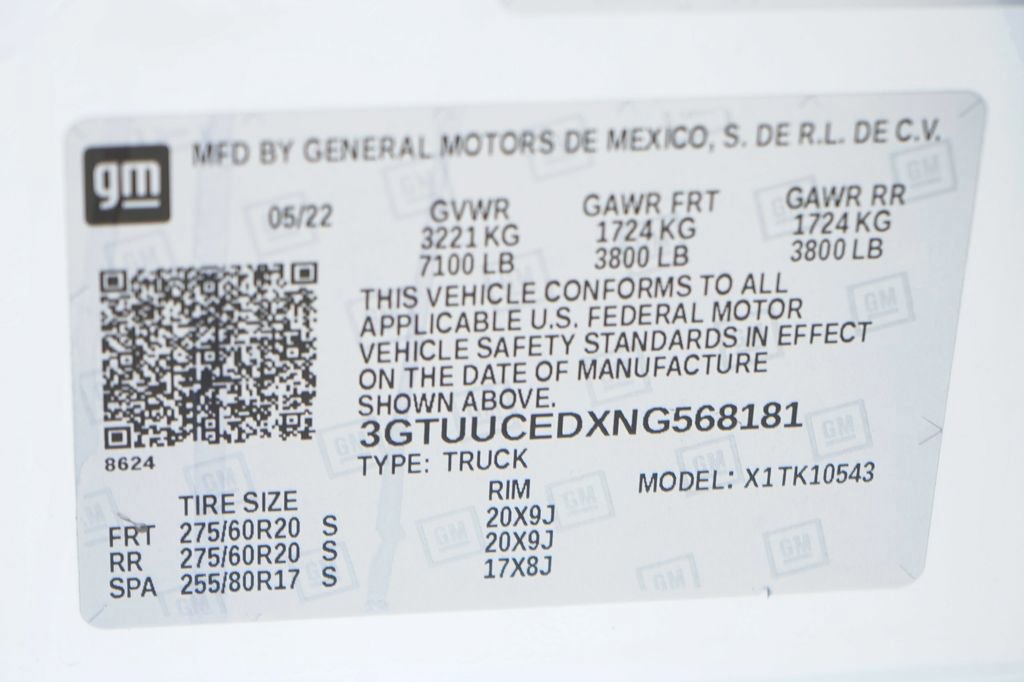 Used 2022 GMC Sierra 1500 Elevation w/ X31 Off-Road Package AWD/4WD image 48