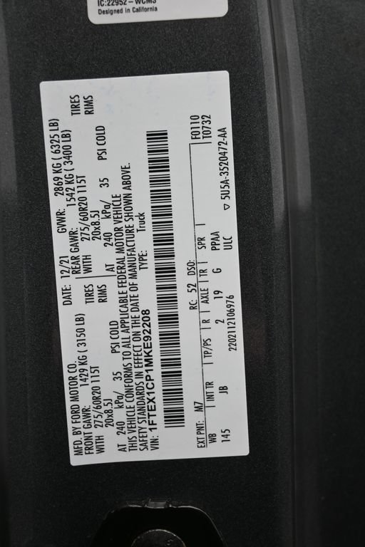 Certified 2021 Ford F150 XL w/ Equipment Group 101A High RWD image 28