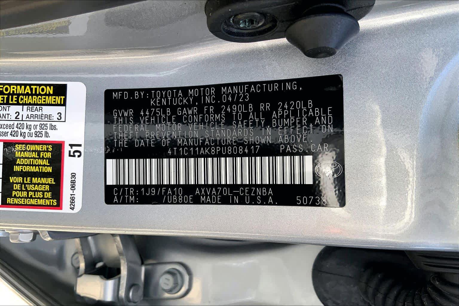 Used 2023 Toyota Camry LE FWD image 32