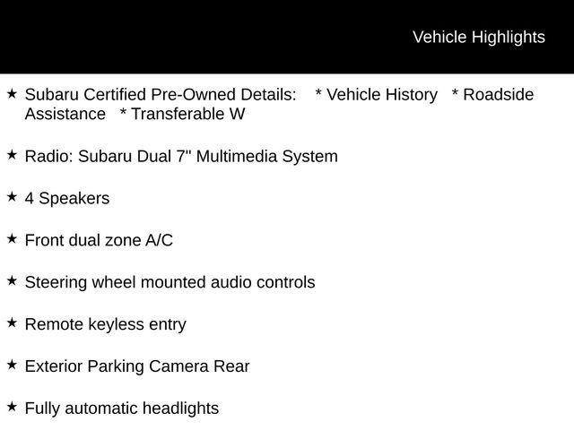 Certified 2025 Subaru Impreza 2.0i AWD/4WD image 10