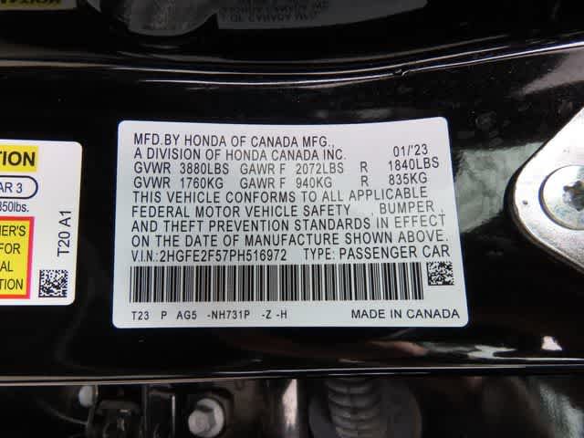 Certified 2023 Honda Civic Sport image 26