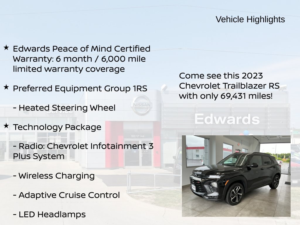 Used 2023 Chevrolet TrailBlazer RS w/ Sun and Liftgate Package AWD/4WD image 11