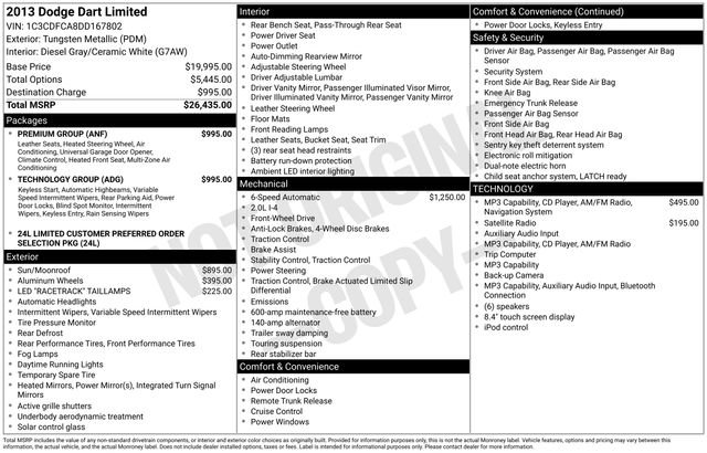Used 2013 Dodge Dart Limited w/ Technology Group FWD image 41