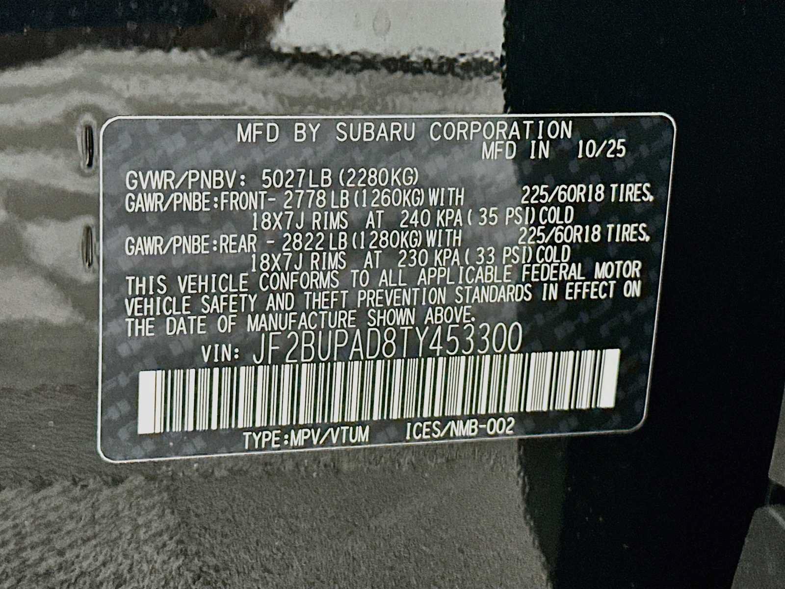 Certified 2026 Subaru Outback Premium AWD/4WD image 29