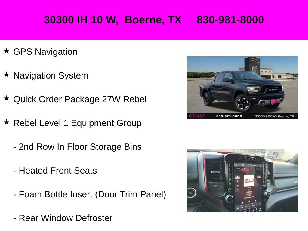 Used 2023 RAM 1500 Rebel w/ Rebel Level 1 Equipment Group AWD/4WD image 10