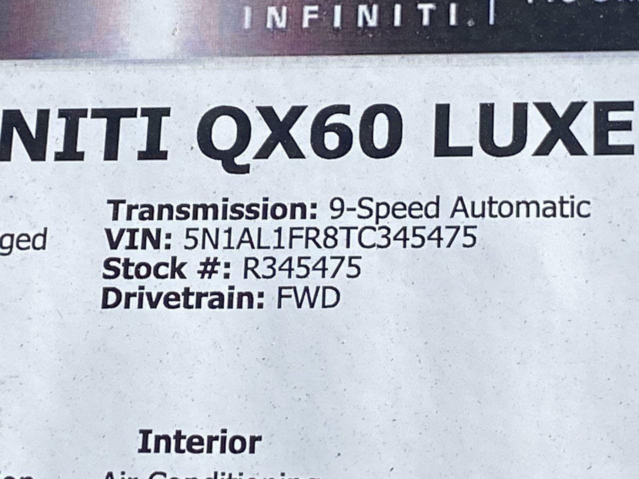 Certified 2026 INFINITI QX60 Luxe FWD image 36