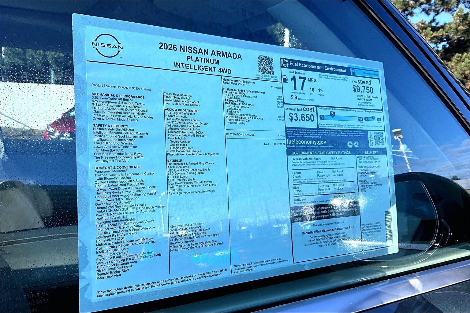 New 2026 Nissan Armada Platinum image 14