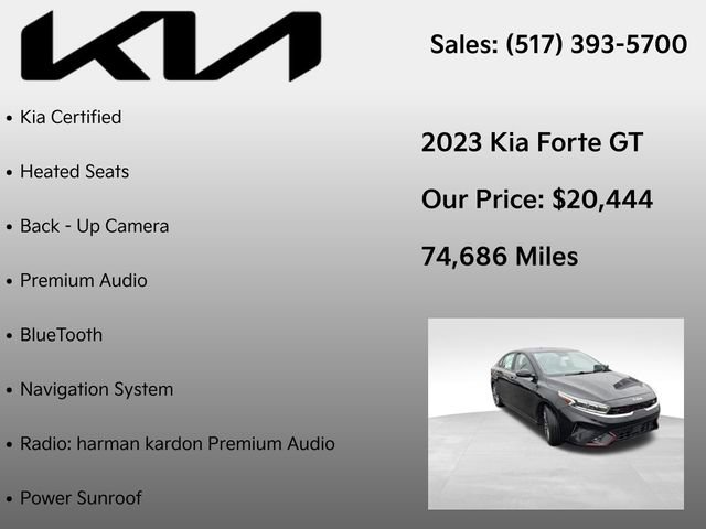 Used 2023 Kia Forte GT w/ GT2 Package FWD image 12