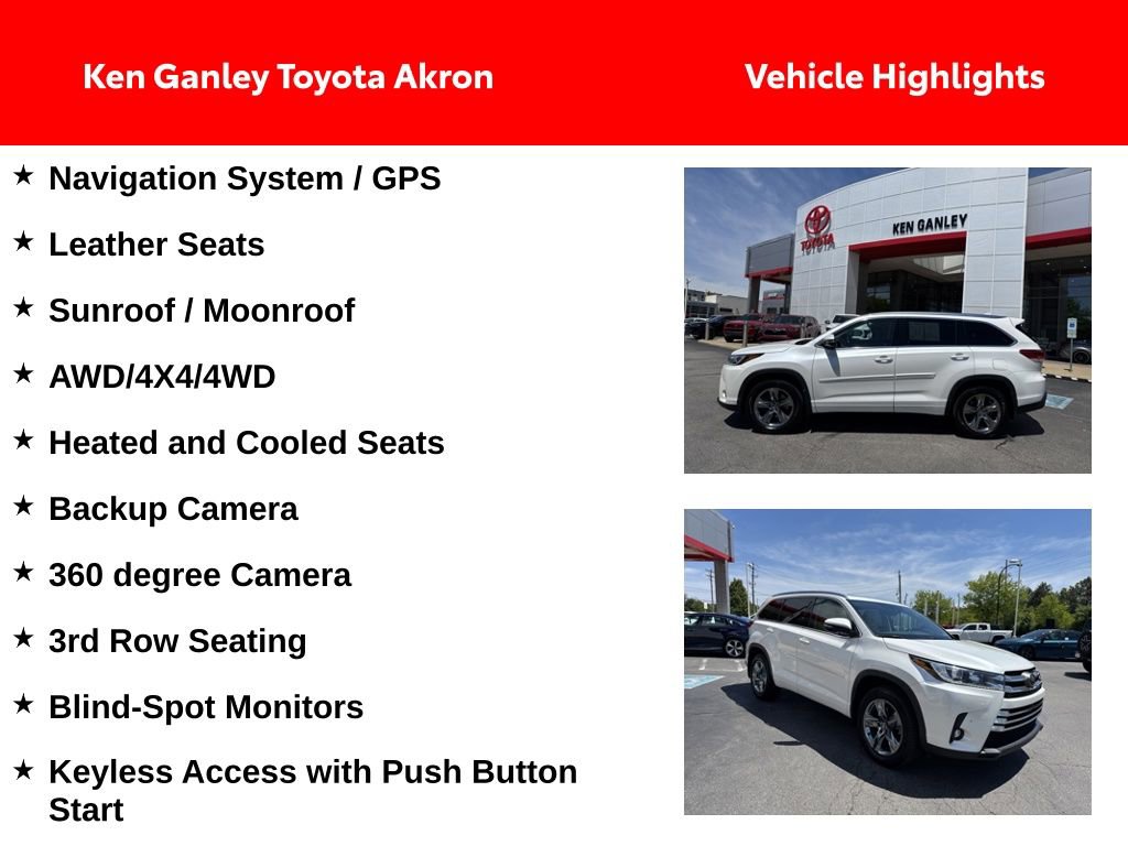 Used 2019 Toyota Highlander Limited Platinum AWD/4WD image 2