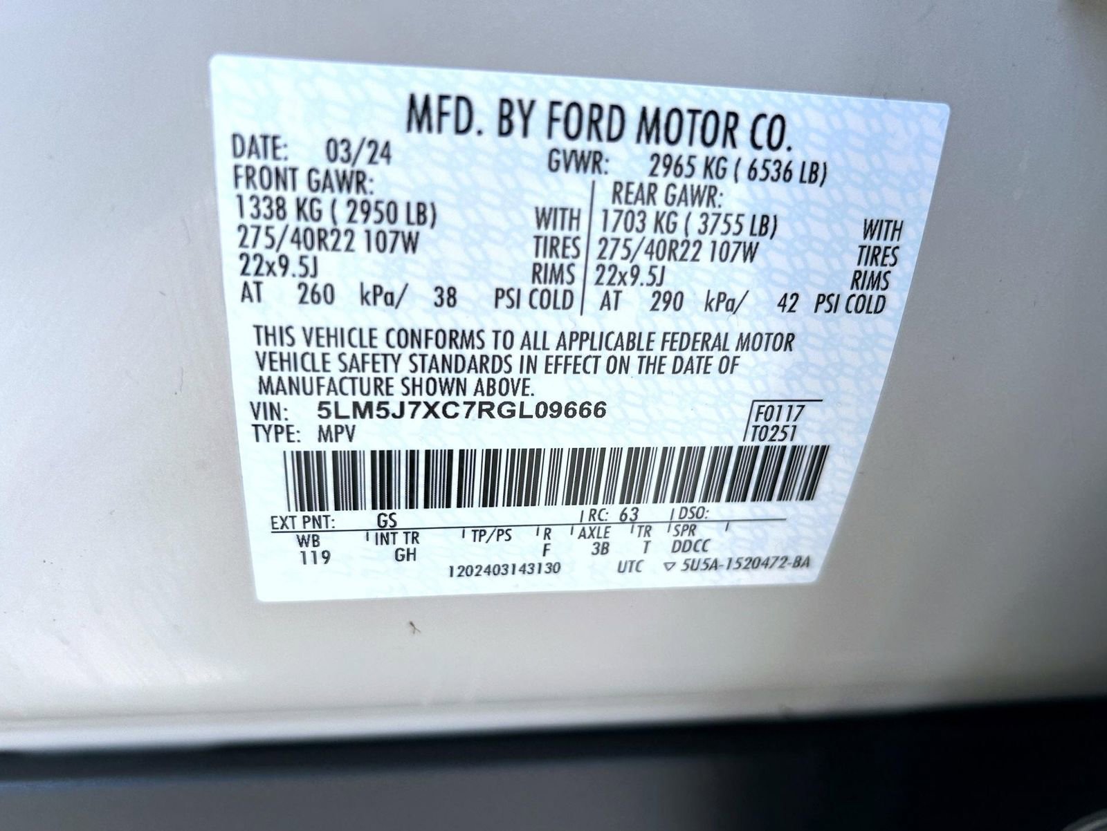 Used 2024 Lincoln Aviator Reserve w/ Equipment Group 201A AWD/4WD image 27