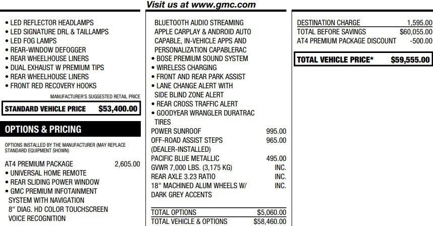 Certified 2020 GMC Sierra 1500 AT4 w/ AT4 Premium Package AWD/4WD image 2
