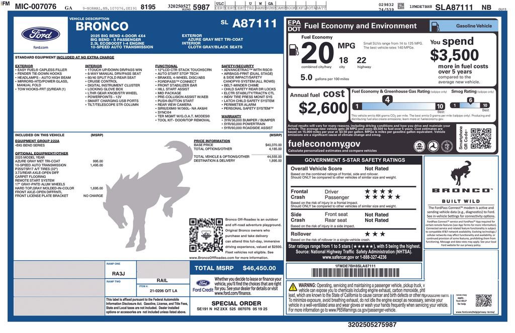 Used 2025 Ford Bronco Big Bend image 51