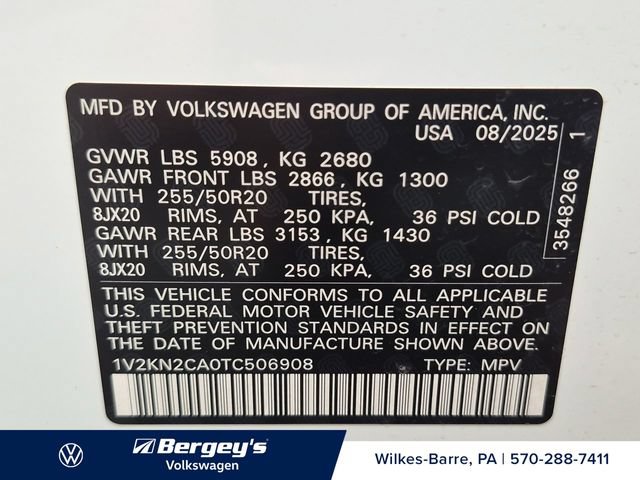 Certified 2026 Volkswagen Atlas SE AWD/4WD image 32