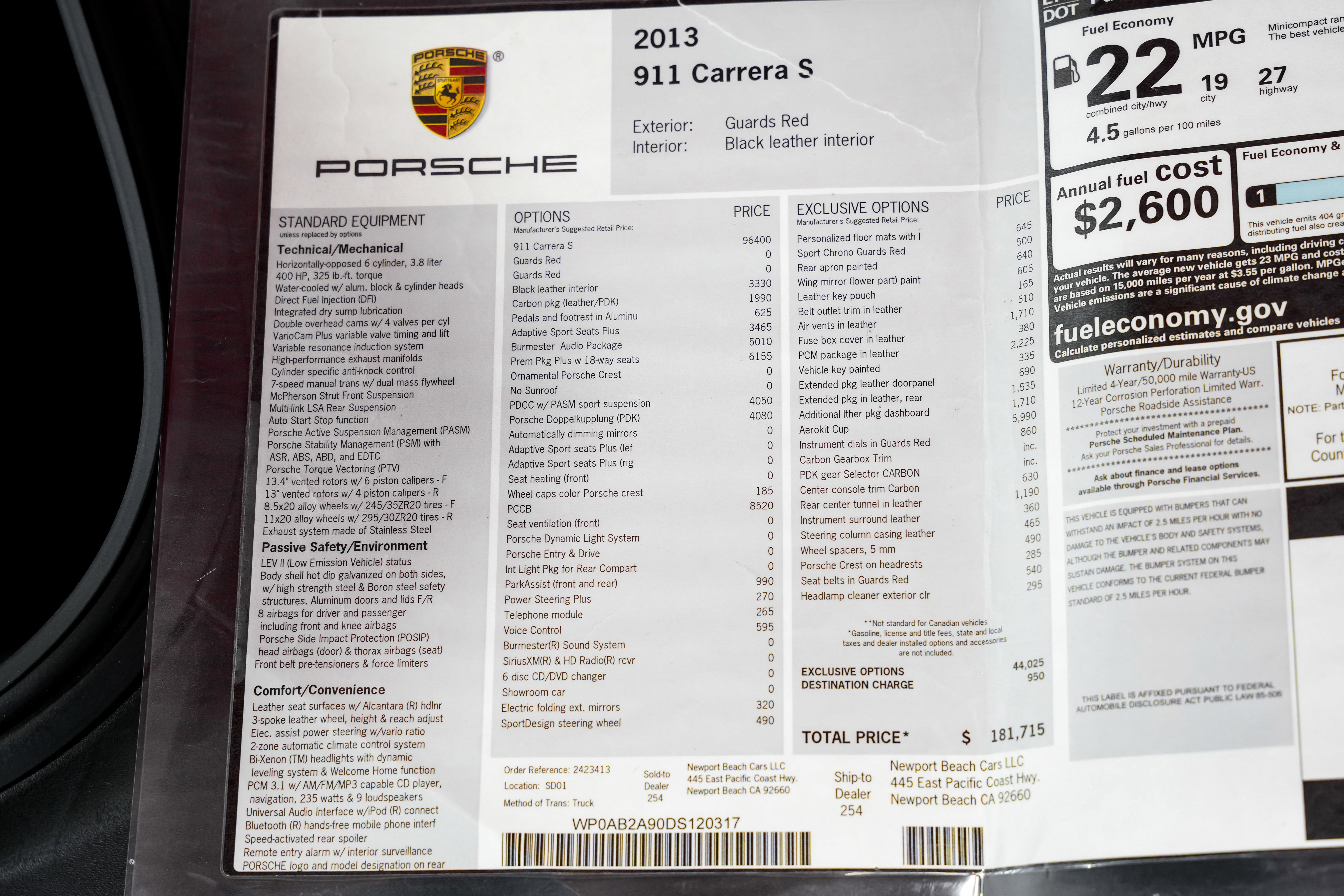 Used 2013 Porsche 911 Carrera S image 2