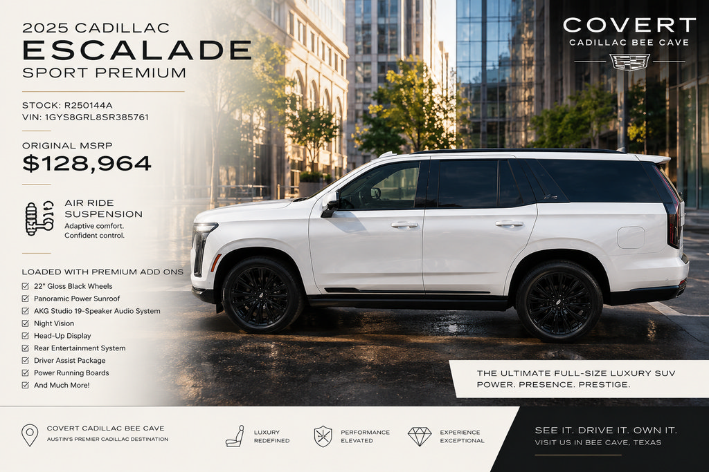 Certified 2025 Cadillac Escalade Sport Platinum w/ LPO, ONYX Package RWD image 8