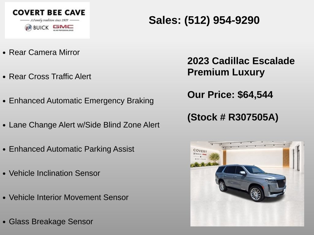 Used 2023 Cadillac Escalade Premium Luxury w/ LPO, Floor Liner Package AWD/4WD image 31