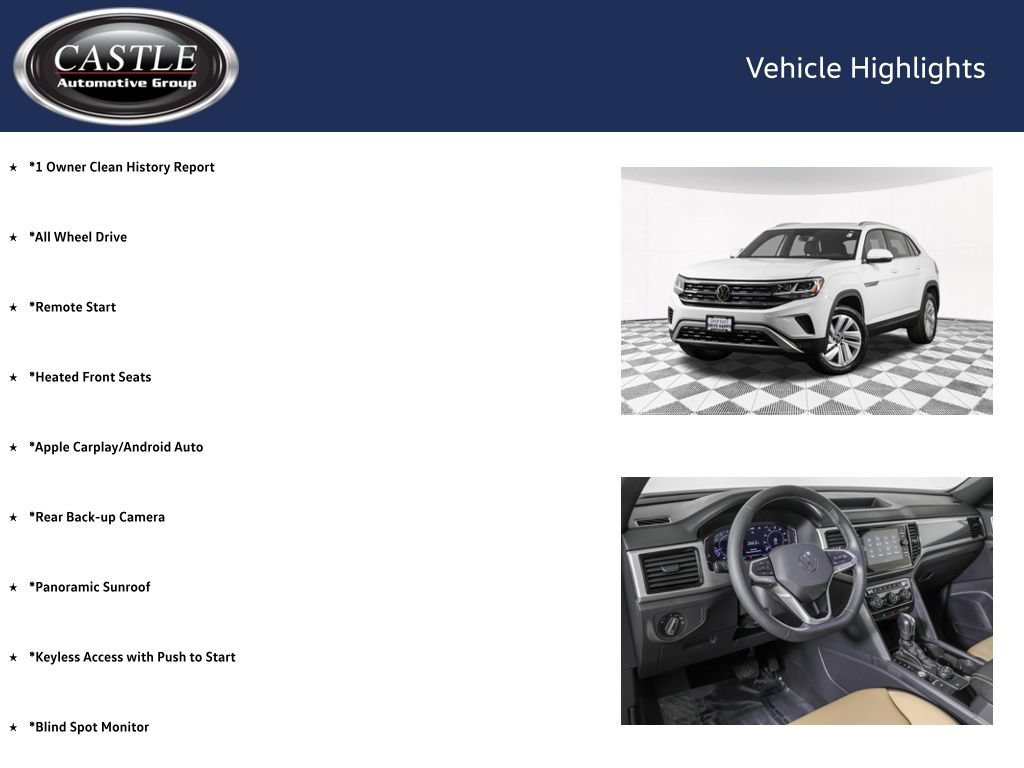 Used 2023 Volkswagen Atlas Cross Sport SE w/ Panoramic Sunroof Package AWD/4WD image 4
