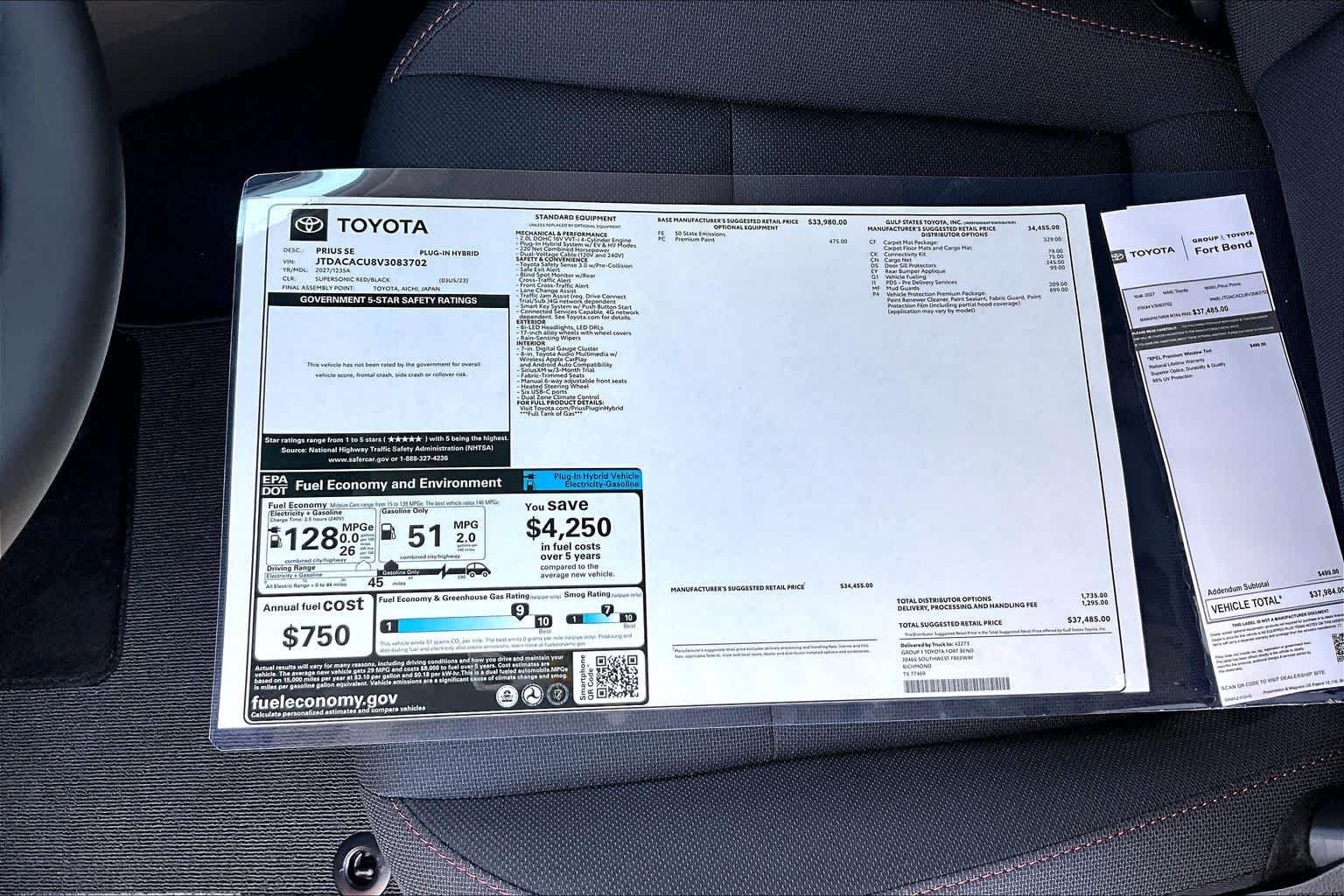 New 2027 Toyota Prius Plug-In Hybrid FWD image 20