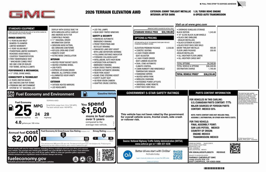 New 2026 GMC Terrain Elevation w/ Elevation Premium Package image 4