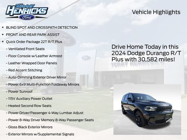 Used 2024 Dodge Durango R/T w/ Blacktop Package AWD/4WD image 4