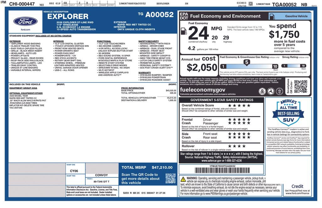 Used 2026 Ford Explorer ST-Line image 36