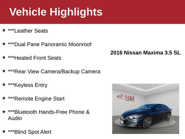 Used 2016 Nissan Maxima 3.5 SL video 3
