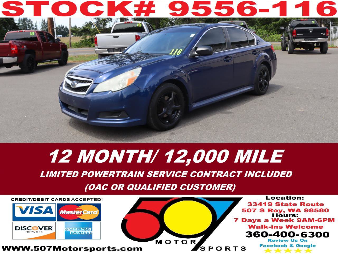 Used 2011 Subaru Legacy 2.5i AWD/4WD image 2
