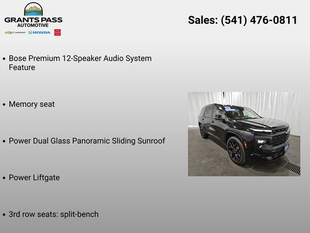 Certified 2025 Chevrolet Traverse RS w/ LPO, Floor Liner Package AWD/4WD image 6