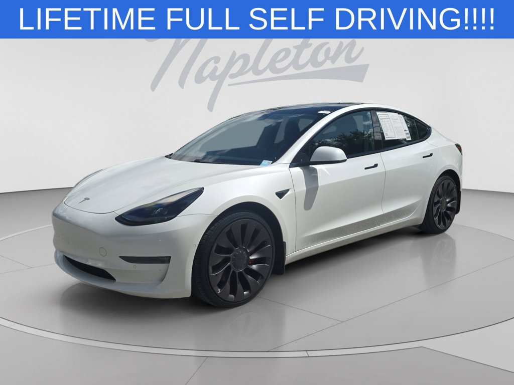 Used 2021 Tesla Model 3 Performance AWD/4WD image 1