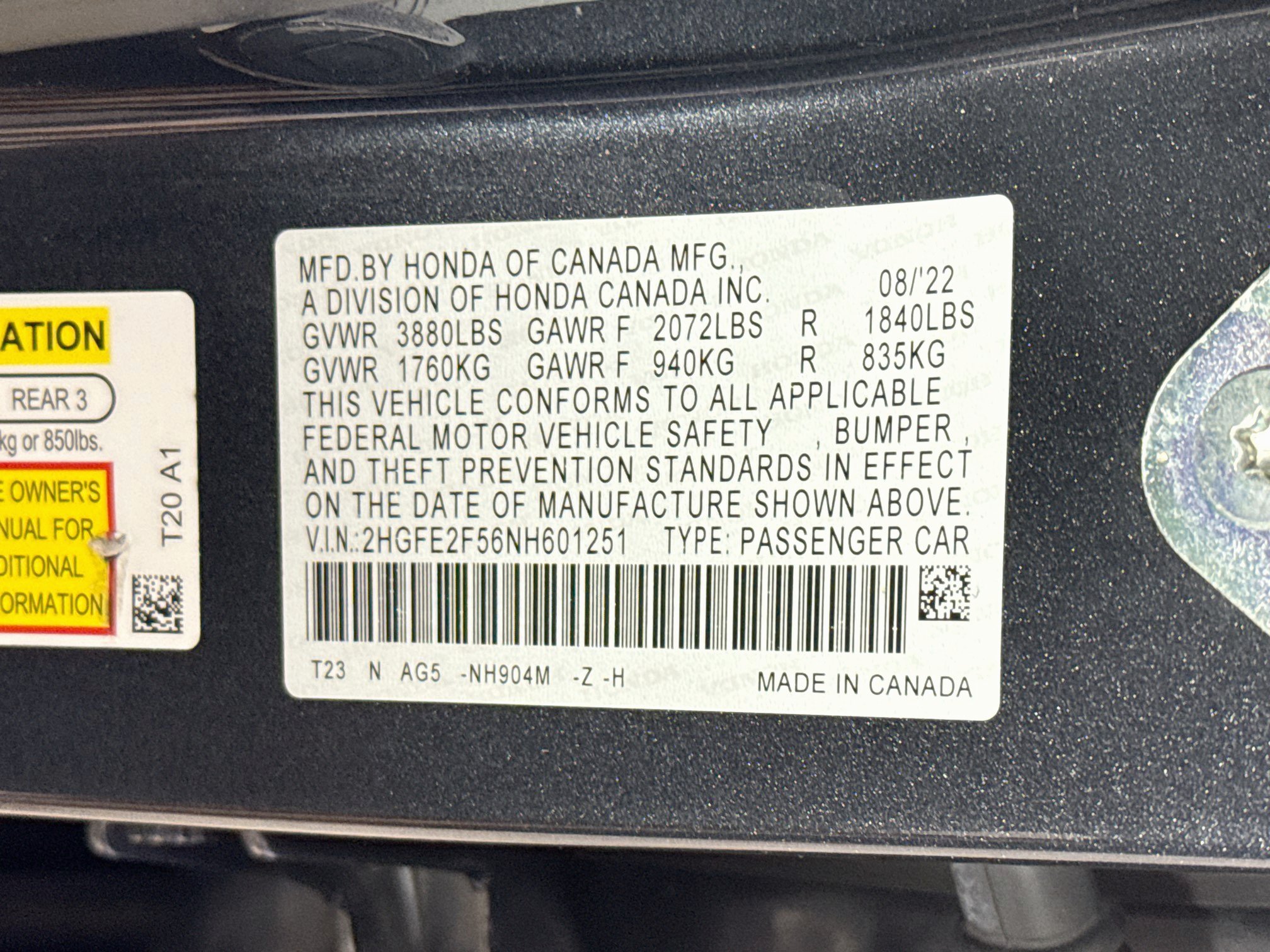 Used 2022 Honda Civic Sport image 40
