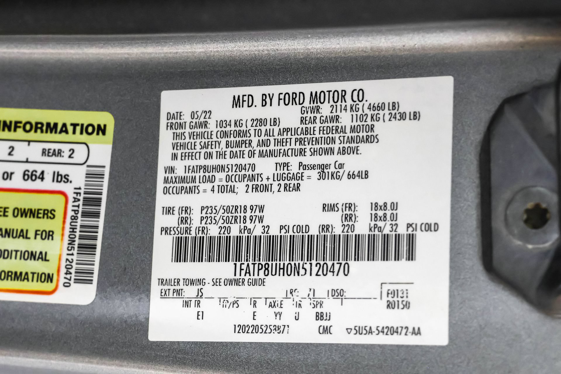 Used 2022 Ford Mustang Premium RWD image 45