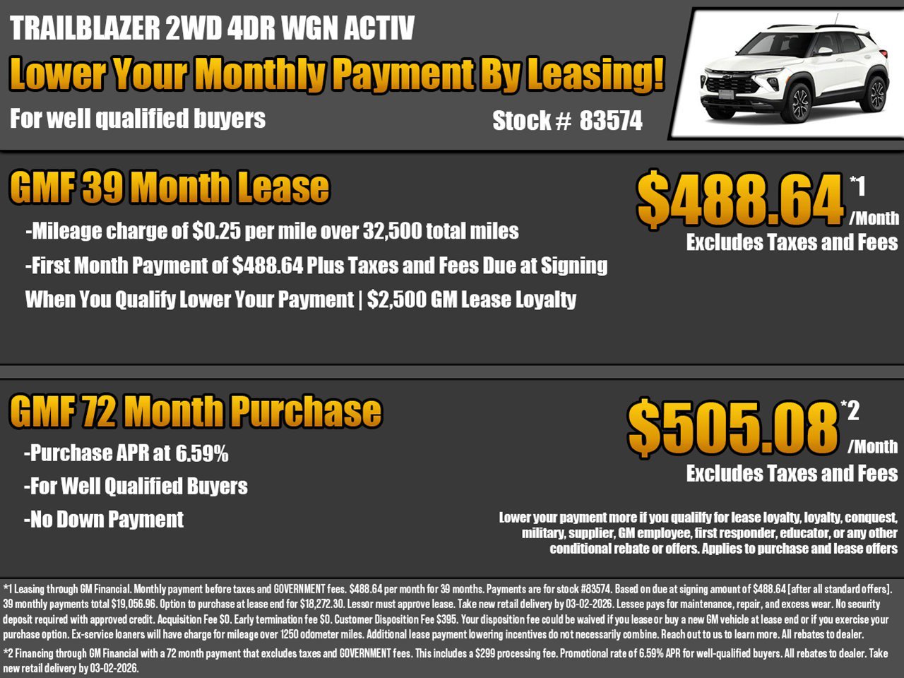 New 2026 Chevrolet TrailBlazer ACTIV image 2