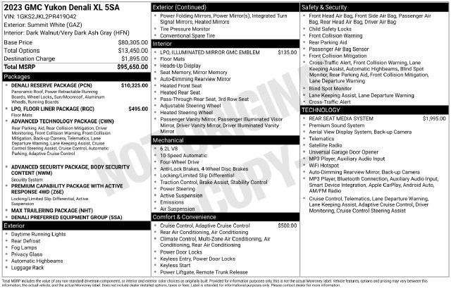 Certified 2023 GMC Yukon XL Denali w/ Denali Reserve Package AWD/4WD image 4