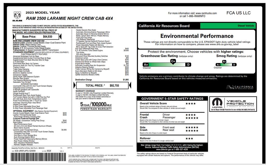 Used 2023 RAM 2500 Laramie image 2