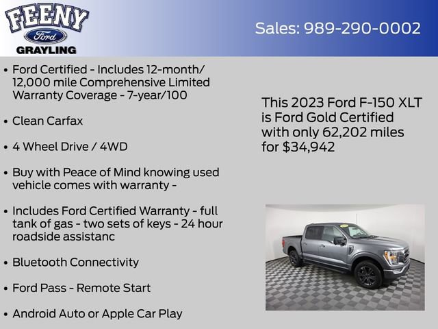 Certified 2023 Ford F150 XLT w/ Equipment Group 302A High image 5