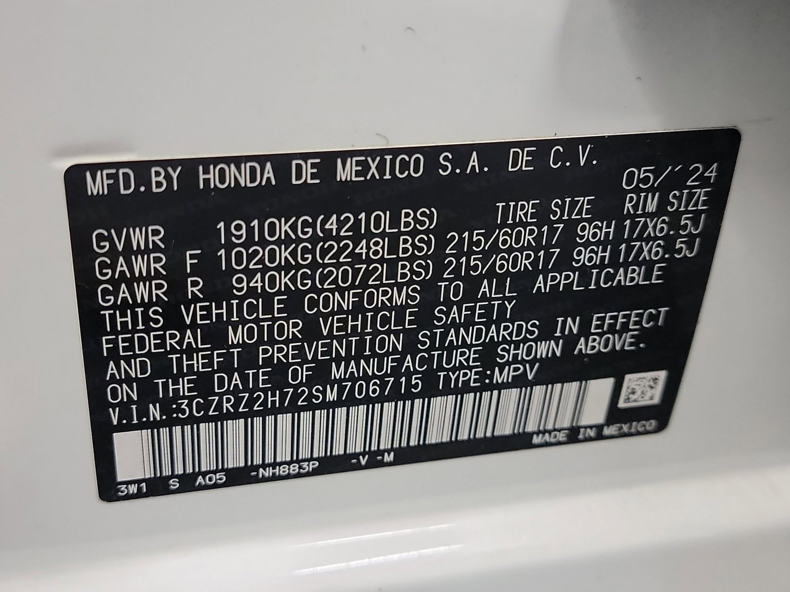 Used 2025 Honda HR-V EX-L image 33