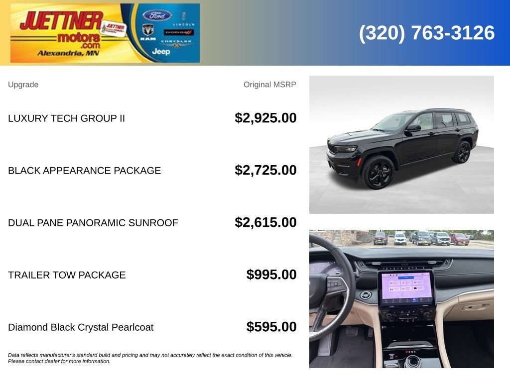 Used 2025 Jeep Grand Cherokee L Limited w/ Luxury Tech Group II AWD/4WD image 5