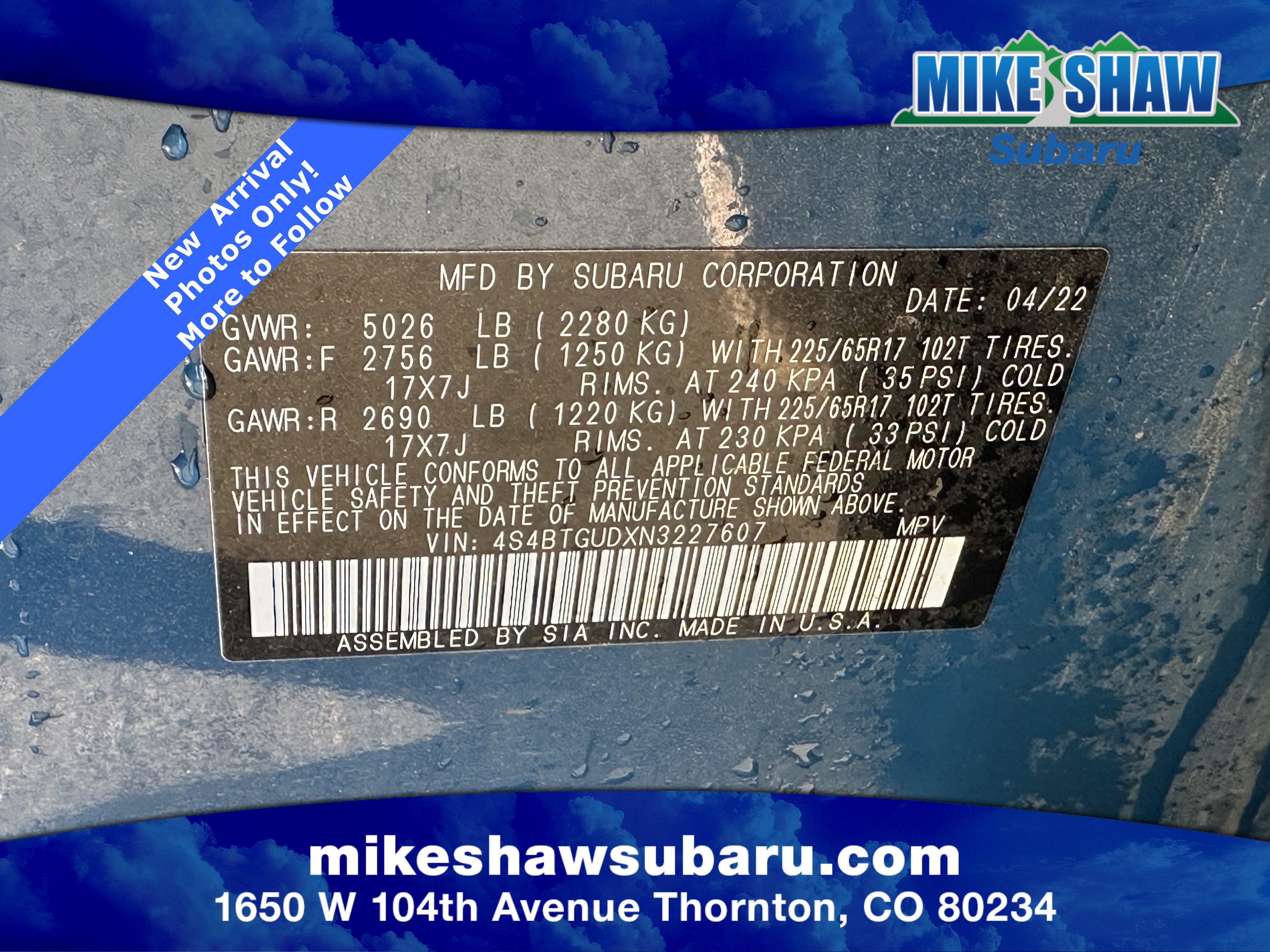 Certified 2022 Subaru Outback Wilderness w/ Wilderness Package image 16