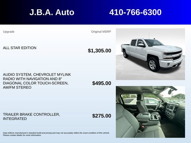 Used 2017 Chevrolet Silverado 1500 LT w/ All Star Edition AWD/4WD image 5