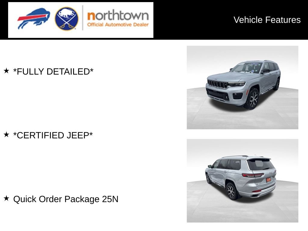 Certified 2021 Jeep Grand Cherokee L Overland w/ Advanced Protech Group III image 4