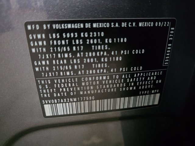 Used 2022 Volkswagen Tiguan S AWD/4WD image 25