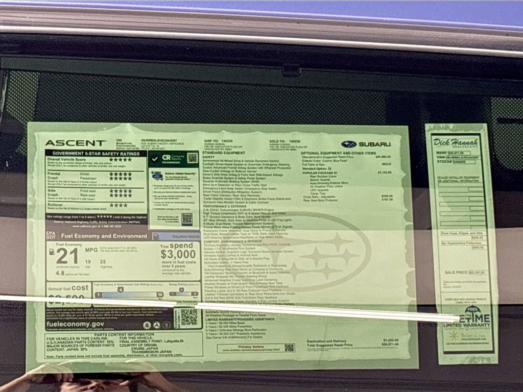 New 2025 Subaru Ascent Limited image 26