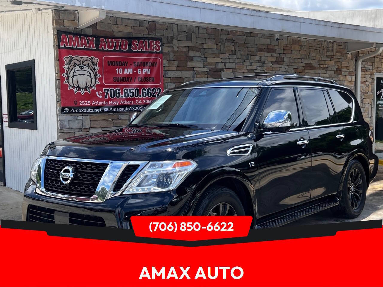 Used 2019 Nissan Armada Platinum w/ Captain's Chairs Package RWD image 1