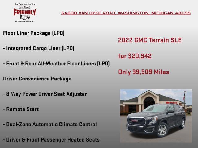 Used 2022 GMC Terrain SLE w/ Driver Convenience Package AWD/4WD image 10