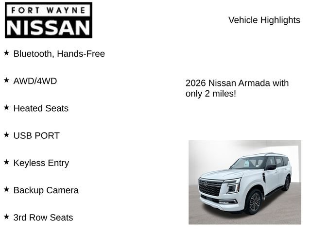 New 2026 Nissan Armada SL image 8
