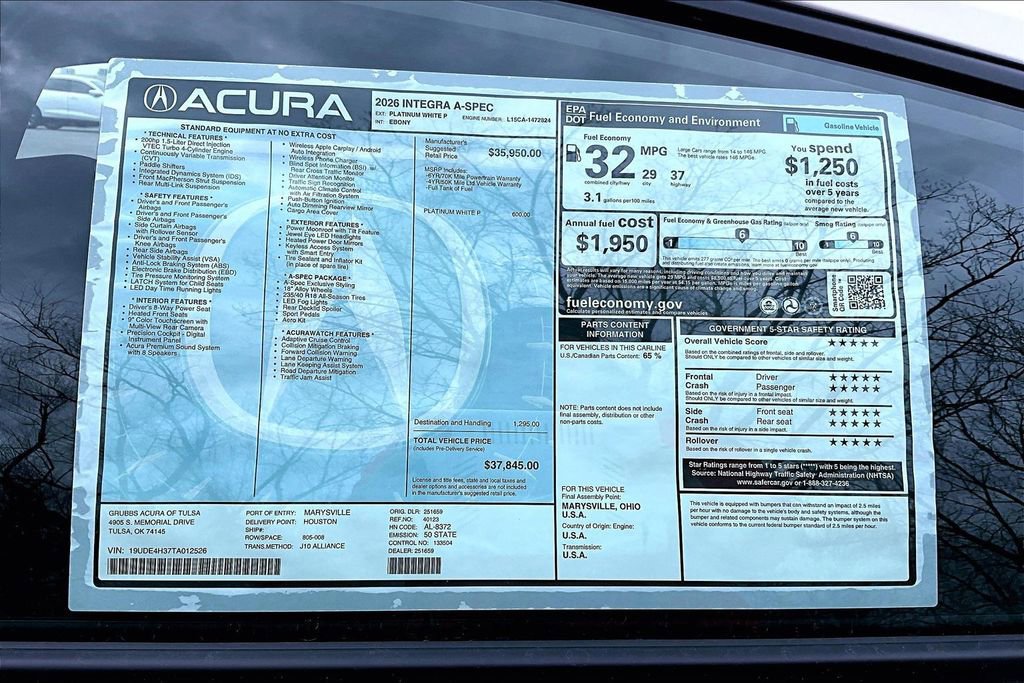 New 2026 Acura Integra A-Spec image 42