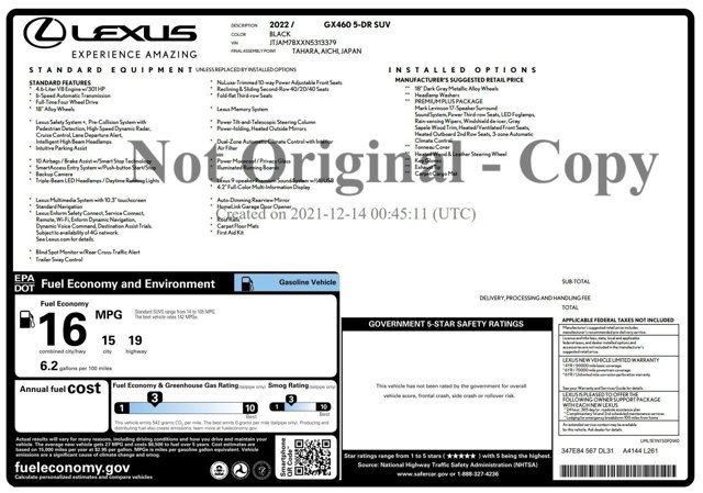 Used 2022 Lexus GX 460 Premium w/ Premium Plus Package AWD/4WD image 2