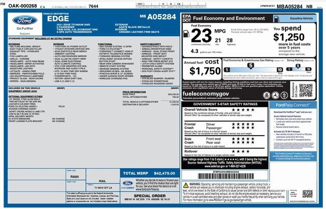 Used 2021 Ford Edge Titanium image 26